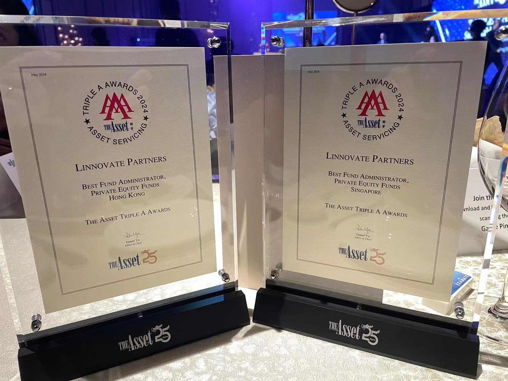 Linnovate Partners Takes Center Stage: Best Fund Administrator at The Asset Awards 2024