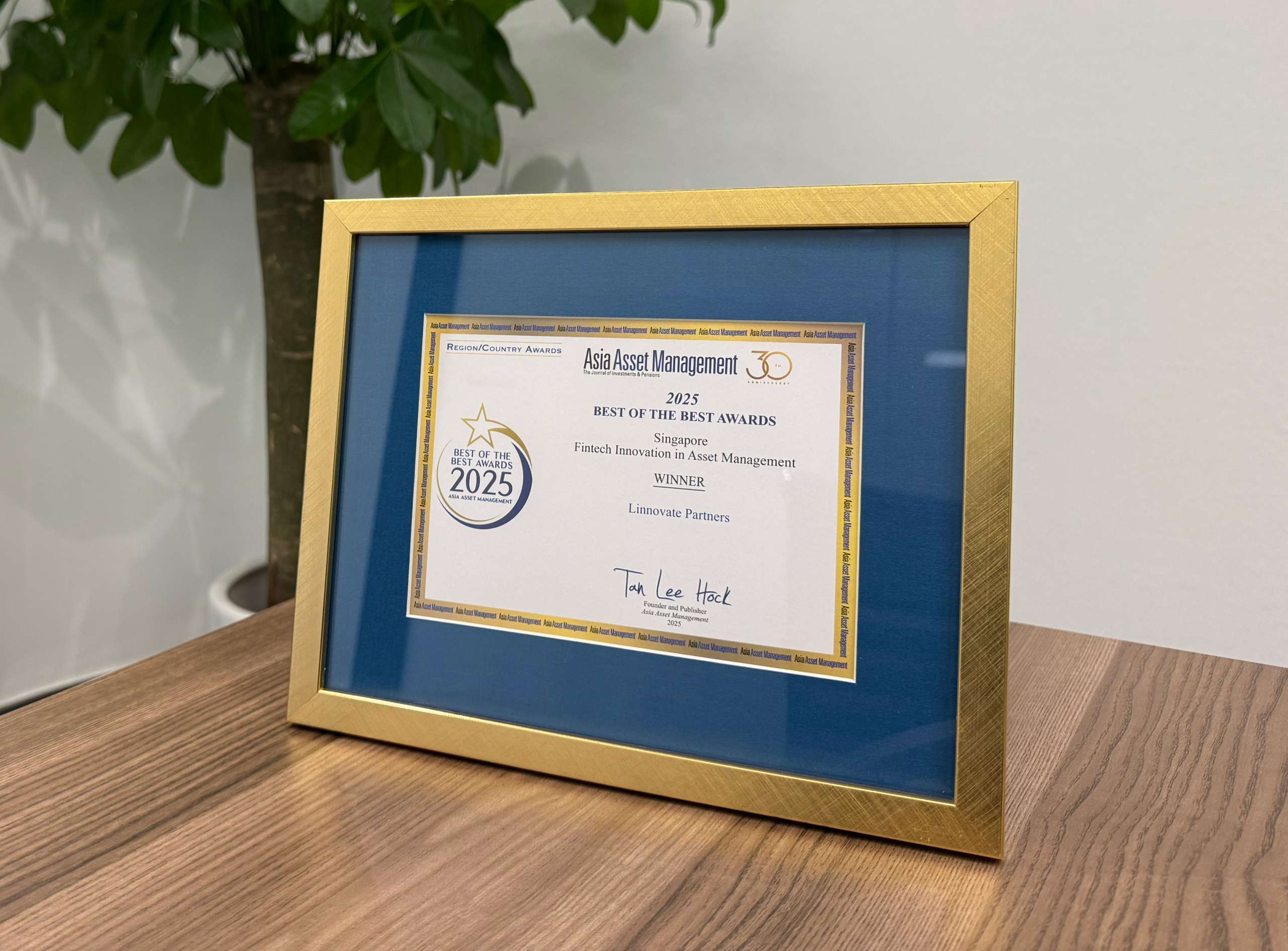 Linnovate Partners Recognized for FinTech Innovation at Asia Asset Management’s 2025 “Best of the Best” Awards​​